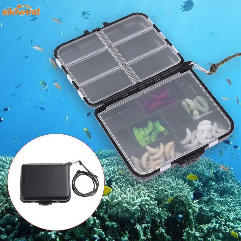 

Portable 9/11 Compartments Double Sided Fishing Lure Bait Box Pesca Carp Fish Tackle Accessories Storage Boxes with w/ String