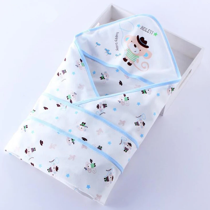 AmyaBaby Newborn Receiving Blankets Cartoon Cotton Thin New Born