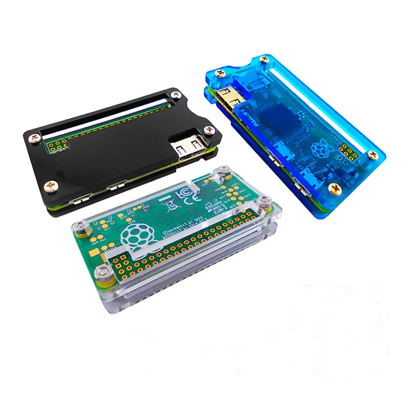 Бесплатная доставка 5 шт. высококачественный чехол Raspberry Pi zero цвет синий белый.