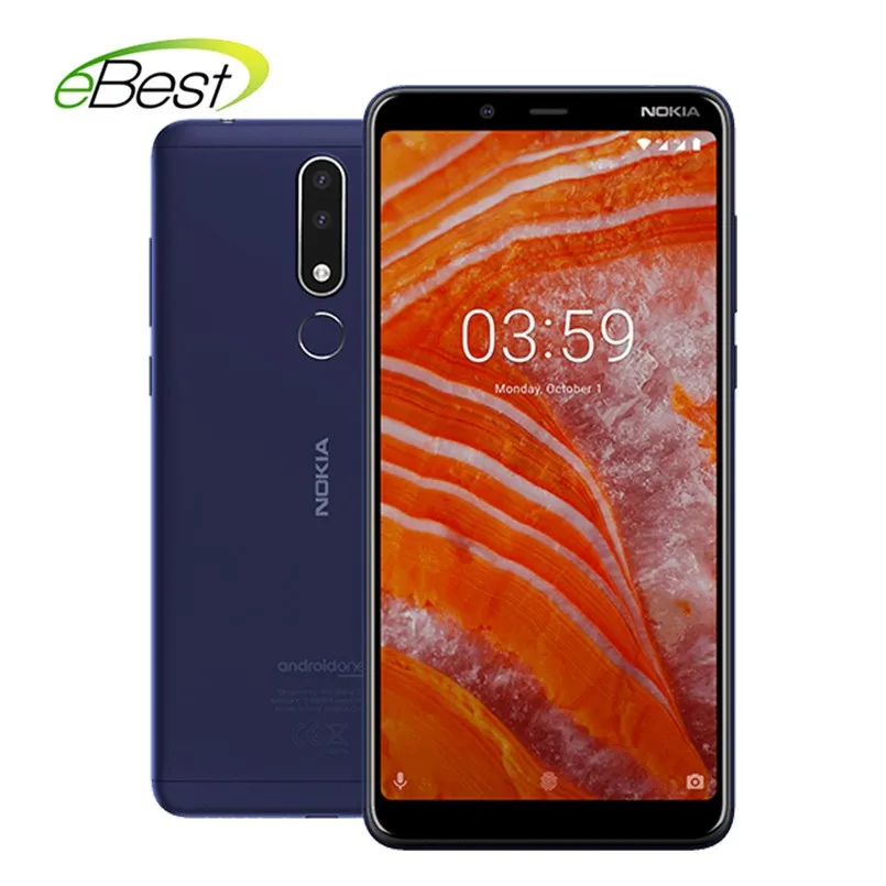 

NOKIA 3.1 Plus Smartphone 6 inch IPS Helio P22 Octa-core RAM 3GB ROM 32GB Dual SIM 3500mAh 4G Lte Mobile Phone