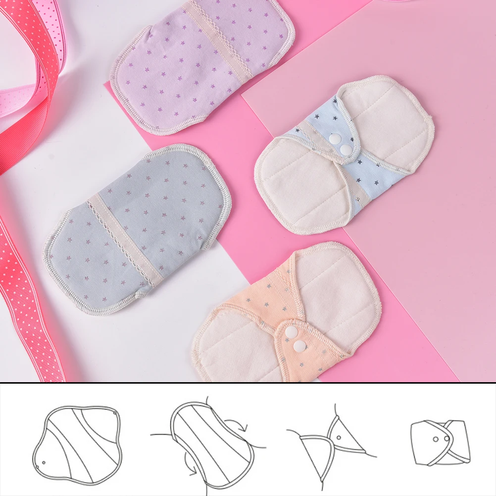 7Styles Washable Panty Liner Bamboo Cloth Women Reusable Feminine Hygiene Mama Menstrual Sanitary Nappy Towel Pad