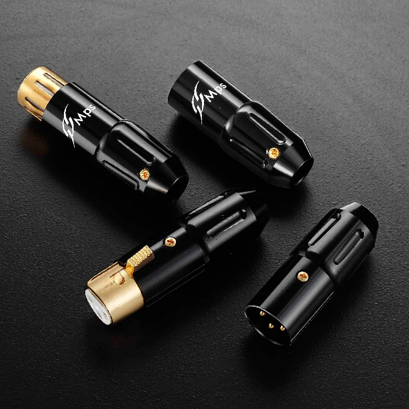 HiFi MPS Цезарь W/M HiFi сбалансированный Интерфейс XLR Plug 24 к позолоченные femalemale 3 pin Mic микрофон аудио разъем 1 пара