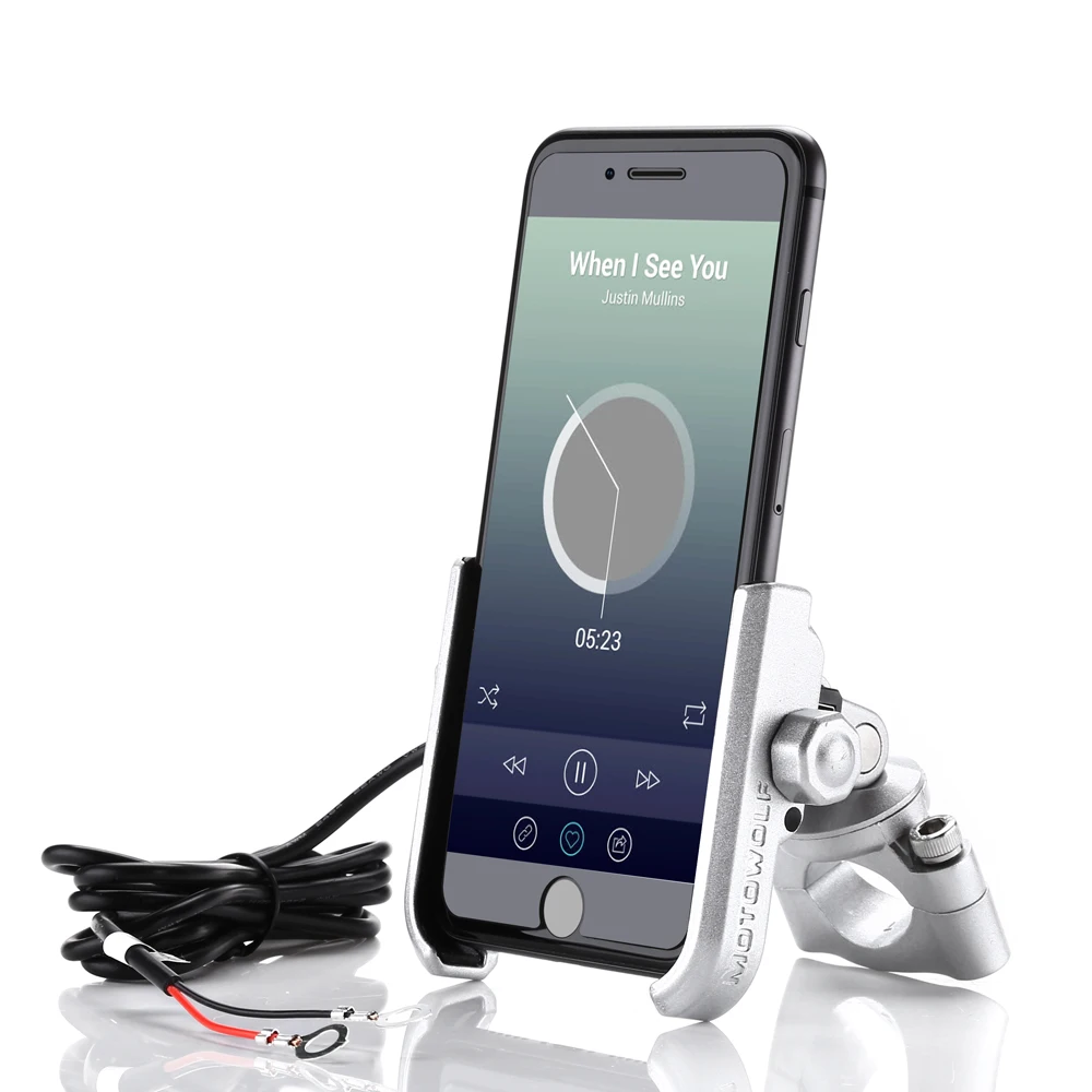 

Universal Cellphone Mount Holder Tripod For MotorBike Motorcycle Navigation Frame Phone Installation Bracket with Charging