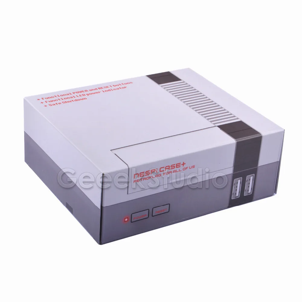 Новый комплект NESPi Case + Plus с 2 беспроводными геймпадами 4 ГГц дополнительная карта