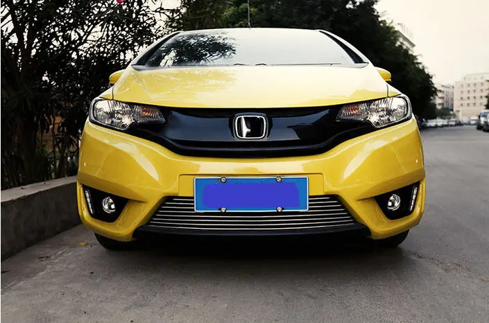 Стальная передняя нижняя Центральная решетка Накладка для Honda FIT JAZZ