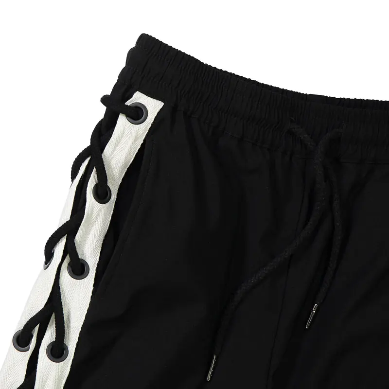 Side Cross Lace Up Joggers Pants 7