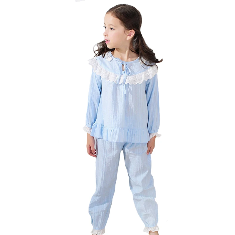 Brand Children's Pajama Set Girls Pajama 100 Cotton Sleepwear Suit