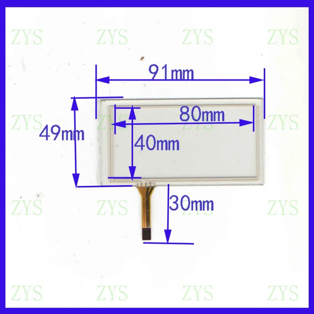 

ZhiYuSun KDT-6220 91mm*48mm 3.2inch 4-wire resistive touch panel for Car DVD, 91*48 this is compatible