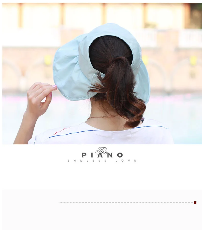 sun visor hat sun hats for women with big heads chapeu feminino beach hat summer uv protection hats (20)