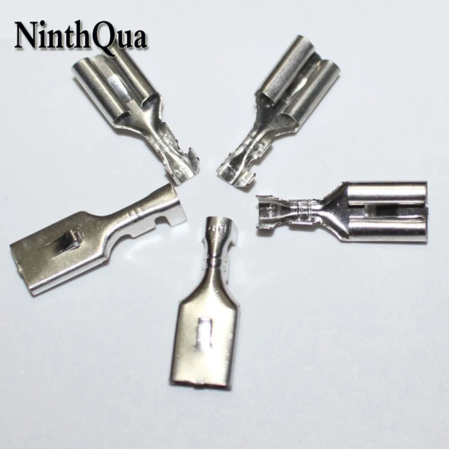 50Pcs 7.8mm Female Crimp Spade Terminal Connection 7.8 mm Tinned Copper Terminals Adaptor Connector Car Auto Boat Modified parts |