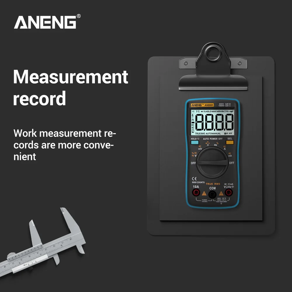 ANENG AN8001 True-RMS мультиметр цифровой multimeter транзистор тестер esr мультиметр digital multimeter провода для мультиметра указатель напряжения transistor capacitor tester dc dc мультитерка ZT102/RM102