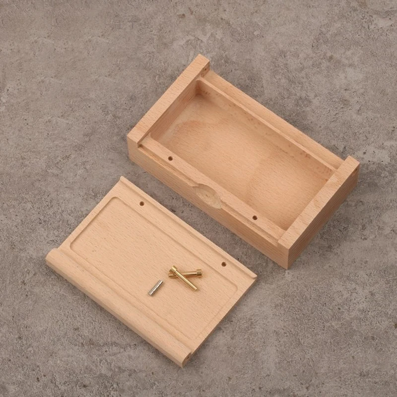 Буковая древесина орехового дерева коробка для хранения квадратная коробка изготовленный на заказ кулон кольцо коробка мульти-функциональные украшения маленькую коробочку обработки 120*70*, маленького размера, круглой формы с диаметром 32 мм