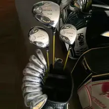 Гольф клуб S-05 3 звезды Гольф полные клубы установить драйвер+ 3/5 fairway wood++ утюги+ клюшки графитовая клюшка для гольфа крышка