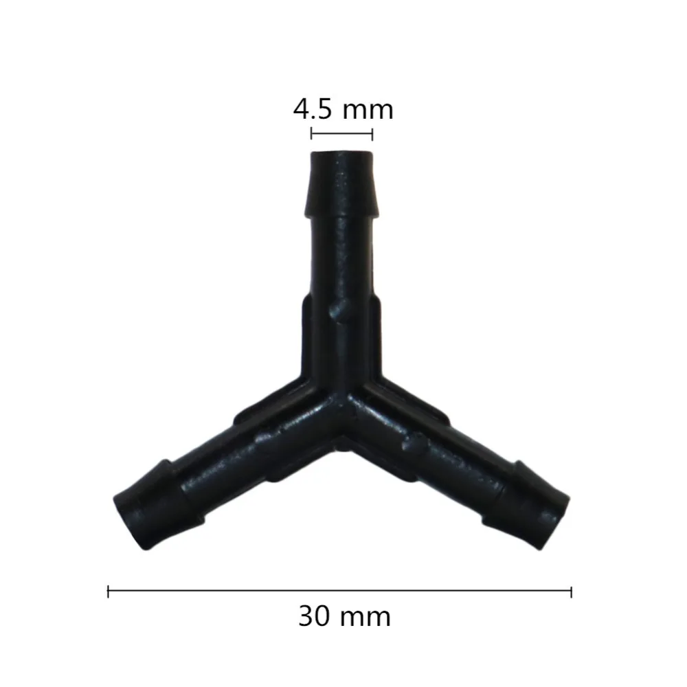 Y-тип делитель воды 4 мм шланг соединитель Сад Быстрые соединители шланг для сельского хозяйства соединительные детали для орошения 20 шт