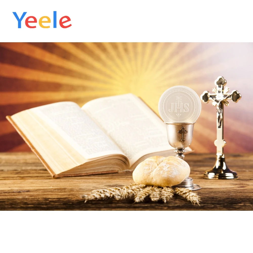 

Yeele Christian First Holy Communion Bible Scene Baby Photography Backgrounds Vinyl Photographic Backdrops Pros For Photo Studio