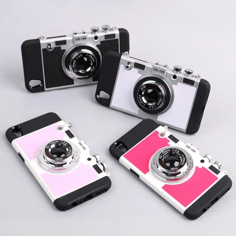 Роскошный Ретро 3D камера стиль Узор Жесткий PC телефон с противоударной защитой чехол для iPhone 11 XR XS Max 5 5S SE 6 6S Plus 7 8 Plus