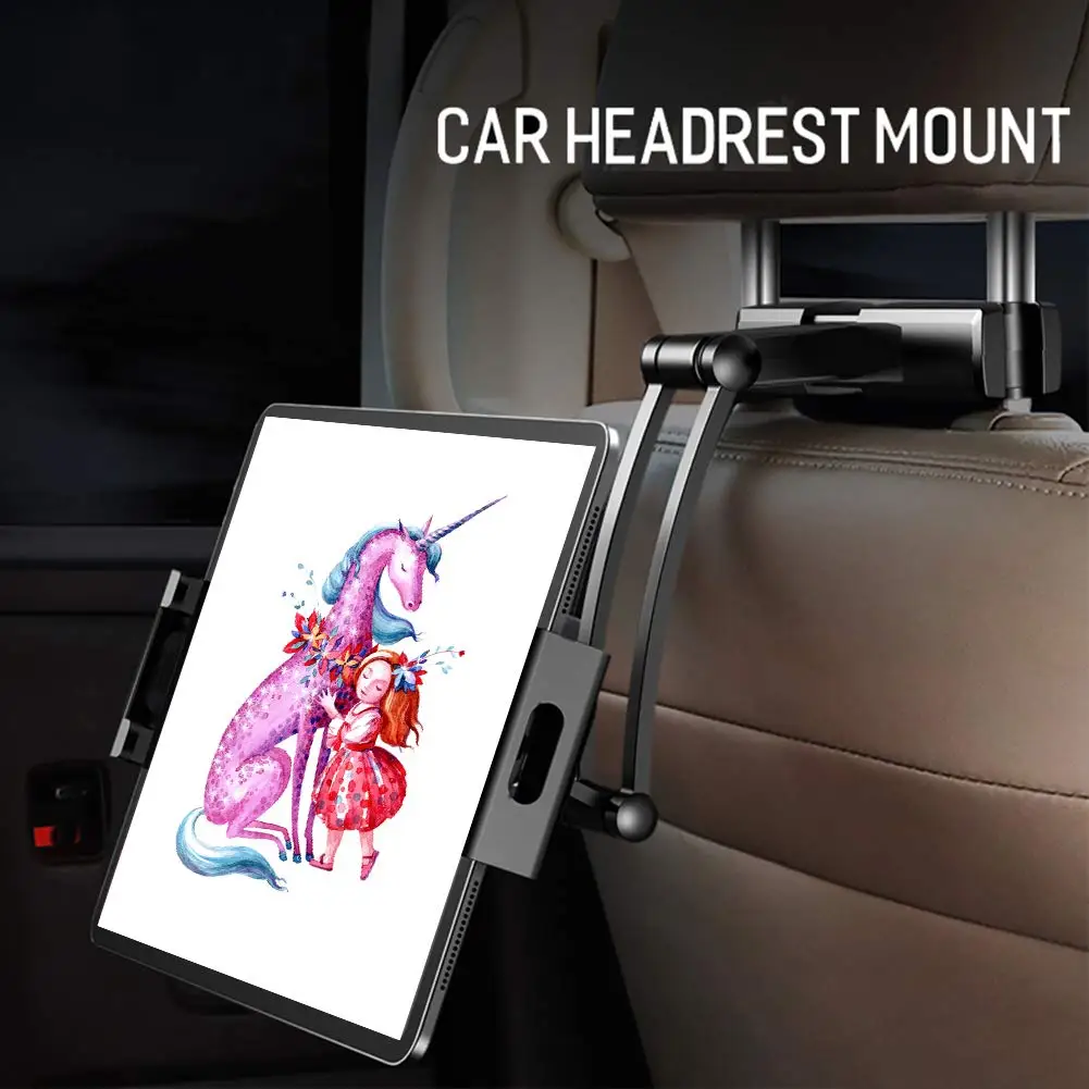 

Tablet Holder For Car Headrest,Backseat Holder For Apple iPad Pro Mini Air/ Samsung Galaxy Tab, and 5'' to 12.9'' Devices