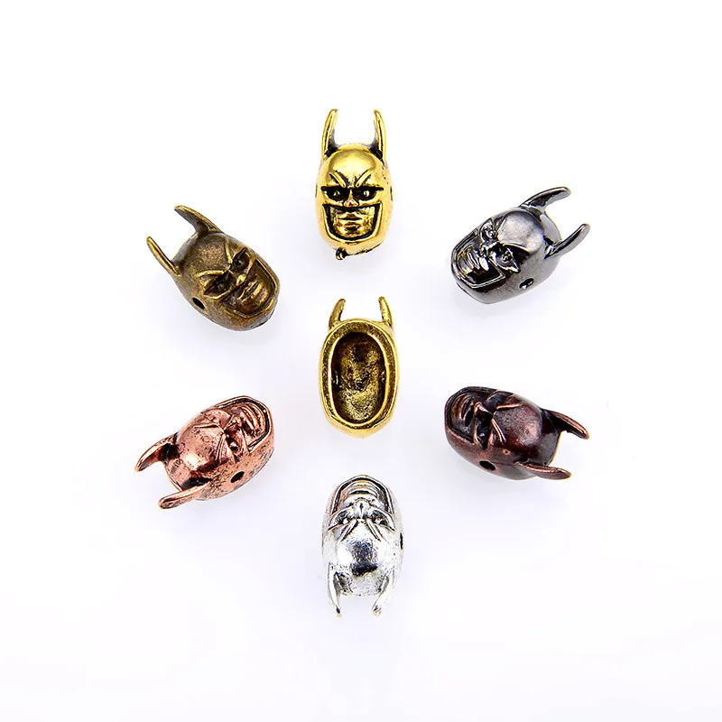 

10 Pcs/pack Vintage Style Alloy Batman Charm Suitable for Jewelry Making DIY Beads Bracelet Findings Components Wholesale