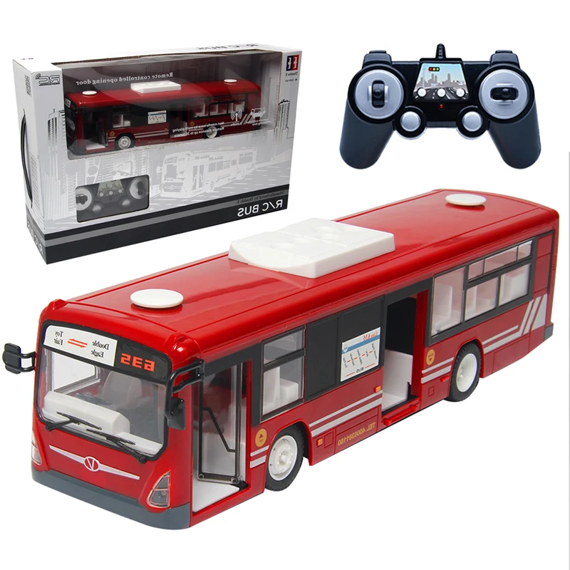 

Simulation Remote Control City Bus 2.4G Radio RC Car Auto Door Toys for Children Model Electric Bus Halloween Kids Birthday Gift