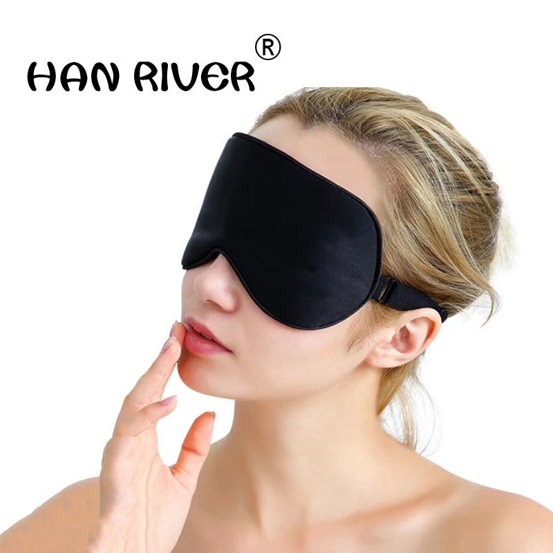 1 piece in silk eye mask to sleep Silk fabrics usb heat heating steam