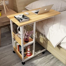 Multi-function Bedroom Simple Lazy Table Mobile Bed Desk Mobile Computer Desk Economical Bedside Table Side Table 1PC
