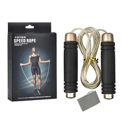 Crossfit Скакалка с утяжелителем регулируемый 3 м для женщин/для мужчин/Дети скорость Скакалка с сталь кабель тренировки фитнес Training