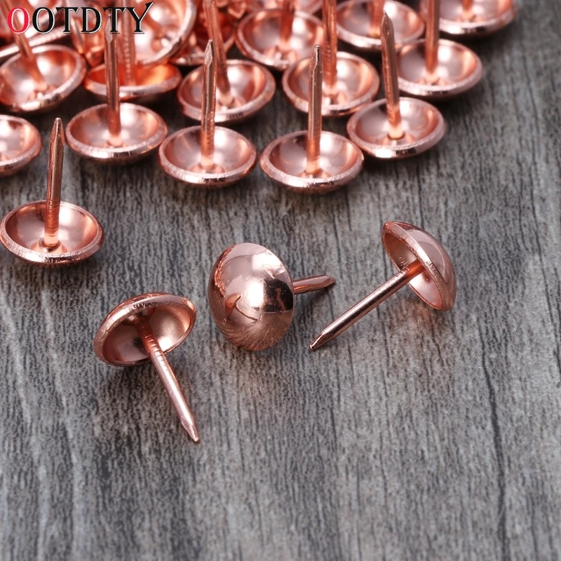 100pcs Antique Brass Upholstery Nails Furniture Tacks Pushpins Hardware Decor 100pcs Antique Brass Upholstery Nails Furniture Tacks Pushpins Hardware Decor