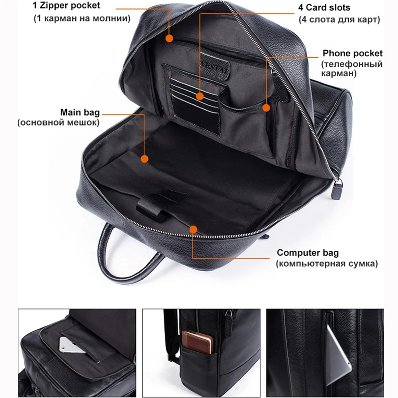 Мужской рюкзак WESTAL с защитой от воров, многофункциональный, водонепроницаемый, 15 дюймов, сумка для ноутбука, мужской рюкзак для путешествий, школьные сумки для подростков 811