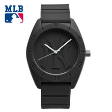 MLB NY Fashion Simple Cool Watches Rubber Waterproof Lover Watches Men Women Quartz Sport Student Wrist Watch Clock D5002