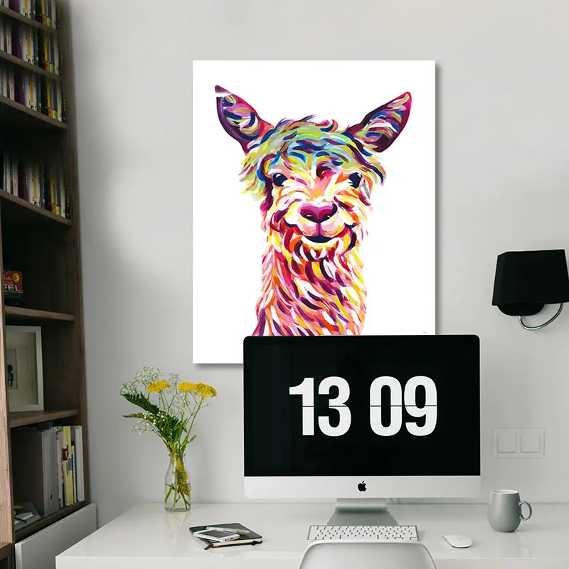 

digital paint by numbers Alpaca modular painting diy oil painting coloring by numbers drawing practice for kids