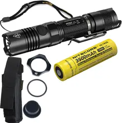 Nitecore 1000 люменов CREE XP-L Hi V3 светодиодный P12GT тактический фонарик без 18650 Батарея 7 режимов Карманный EDC + 3500 мАч Батарея