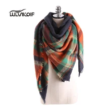 Winter Scarf Women Plaid Fashion Blanket Shawls tartan Female Warm Wool Wrap Cashmere lady Scarves Bufanda bandana Tippet Z1670