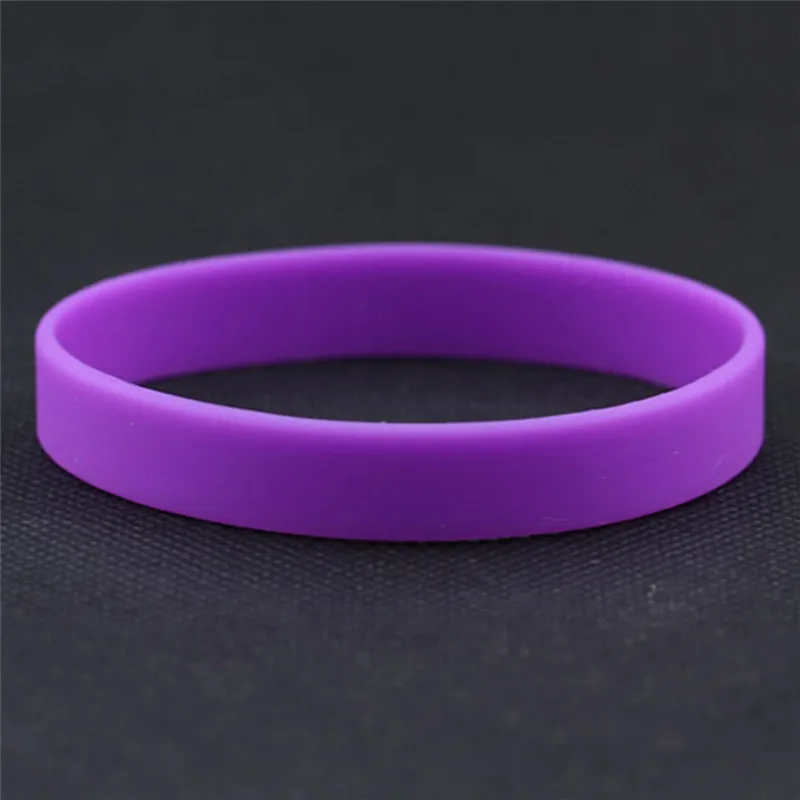 Wholesale Silicone Rubber Wristband Flexible Wrist Band Cuff Bracelet Sports Casual Bangle For Women Men Bracelets & Bangles classic