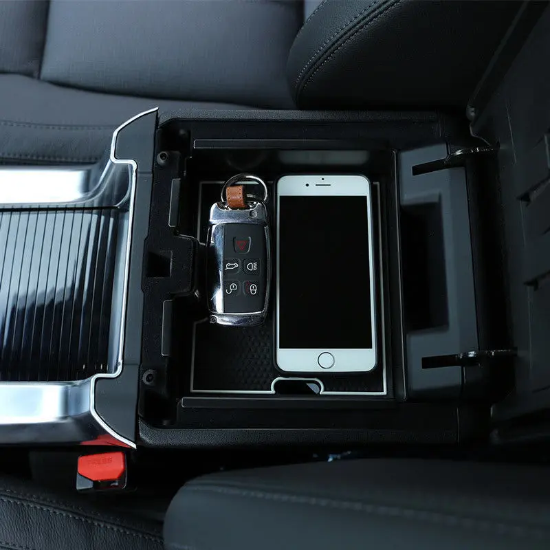 

1 PCS Vehicle Car Armrest Storage Box With Non-Slip Mat For Land Rover Discovery Sport Car Storage Box