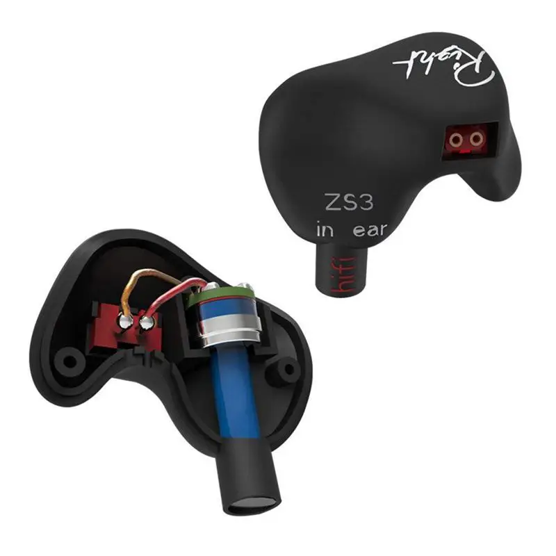 KZ ZS3 3,5 мм супер бас В Ухо Аудио наушники мониторы наушники шумоизоляция HiFi музыка спортивные наушники