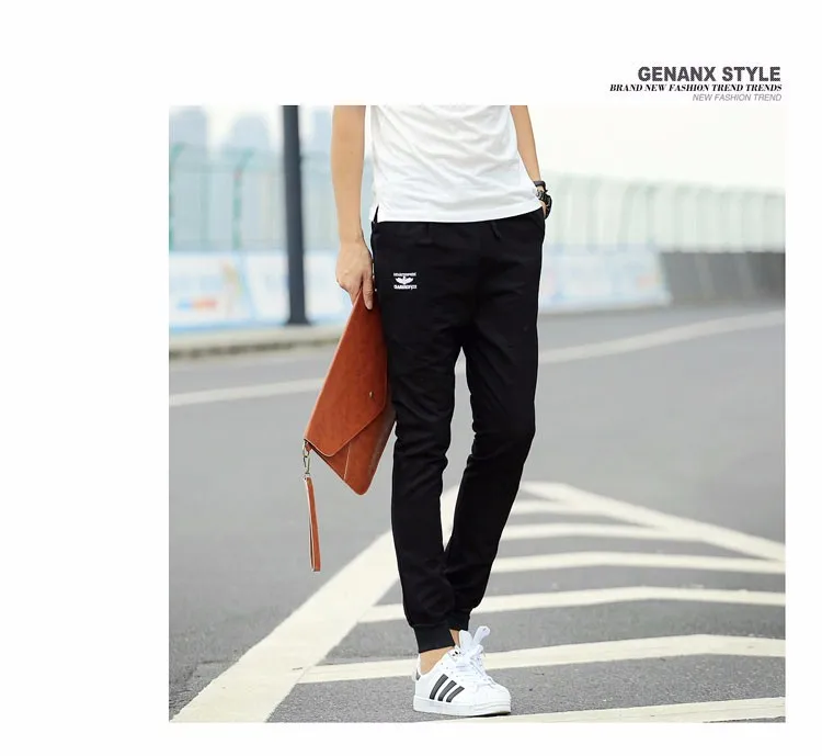 Fashion Casual Slim Mens Khaki Pants 