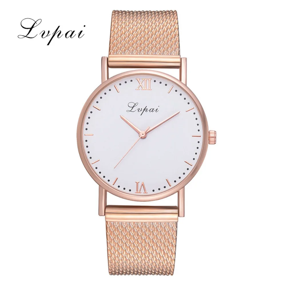 

Lvpai Brand Quartz Watch Women Silicone Watchband Large Dial Watch Elegant Simple Watch Women Concise And Easy Wristwatch