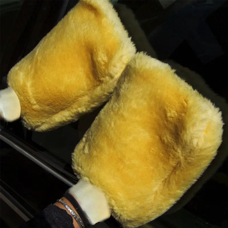 Microfiber Car Detailing Washing Soft Glove Wash Glove Cleaning Tools
