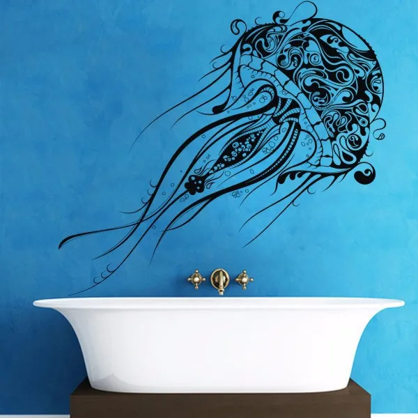 Jellyfish Beatiful Abstract Decal Extra Large Vinyl Wall Decal 152.4cm