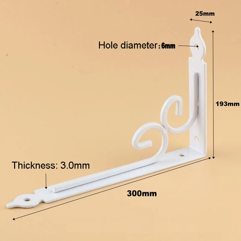 Suporte de prateleira em forma de l,