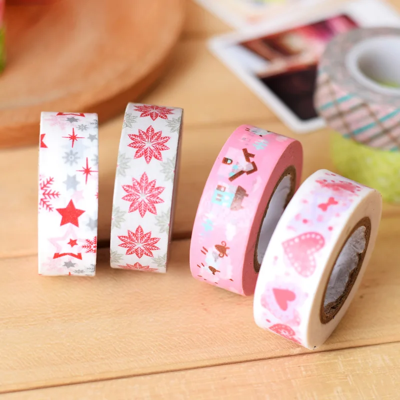 Новинка 1 шт/2 шт/5 шт 5 см 10 м DIY Бумага Липкая Наклейка декоративная васи лента