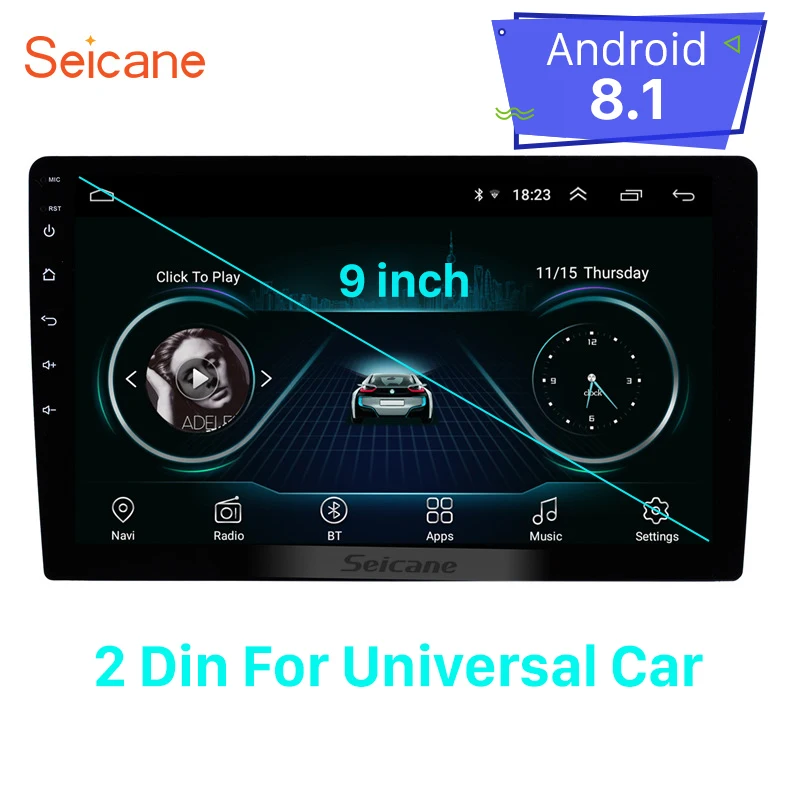 Seicane Universal para hyundai suzkia vw toyota honda kia nissan 9 pulgadas Android 81 2Din GPS Nav