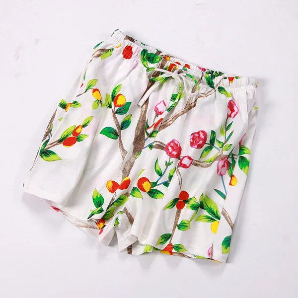 Fdfklak, короткие пижамные штаны, Оманские штаны, летние новые хлопковые штаны, шорты для отдыха, женские цветочные пижамы, брюки, пижамные штаны - Цвет: floral 3