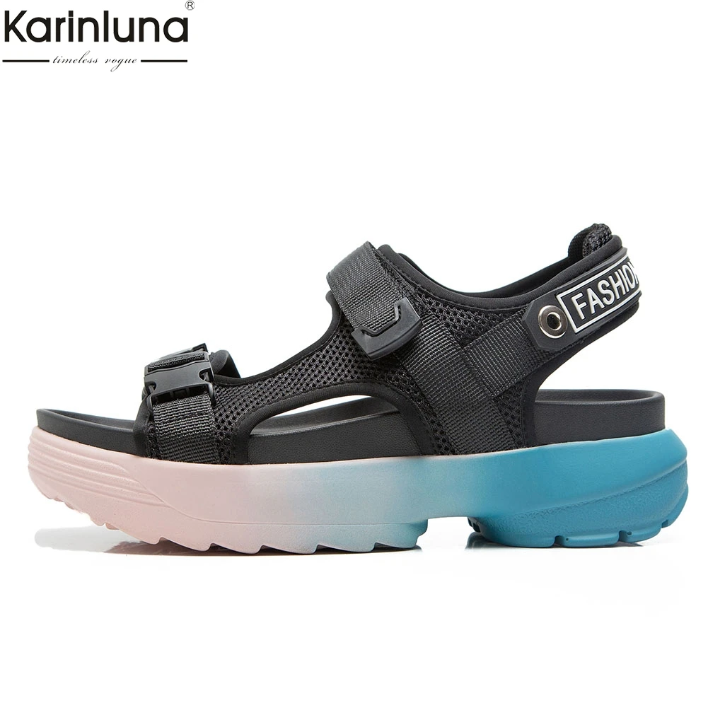 

Women Shoes Mesh comfortable Flat Platform Fashion Summer Sandals woman 2019 sandals Shoes Woman