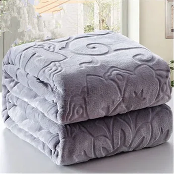 

NEW winter bedding blankets 100%microfiber emboss home blanket travel picnic anti-pilling textile cute plush wool fluffy blanket