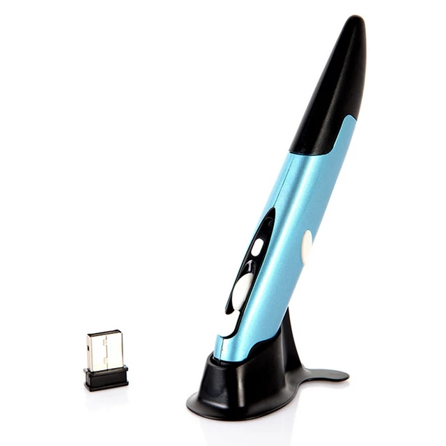 Modest 1Pc Mini 2.4GHz USB Wireless Mouse Optical Pen Air Mouse Adjustable DPI for Laptops Desktops Computer Peripherals