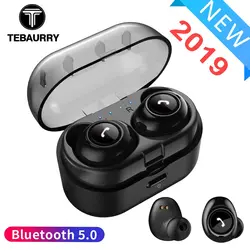 TEBAURRY CP-7 TWS Bluetooth наушники 5,0 мини истинные беспроводные наушники стерео бас Bluetooth гарнитура с зарядным устройством для телефона