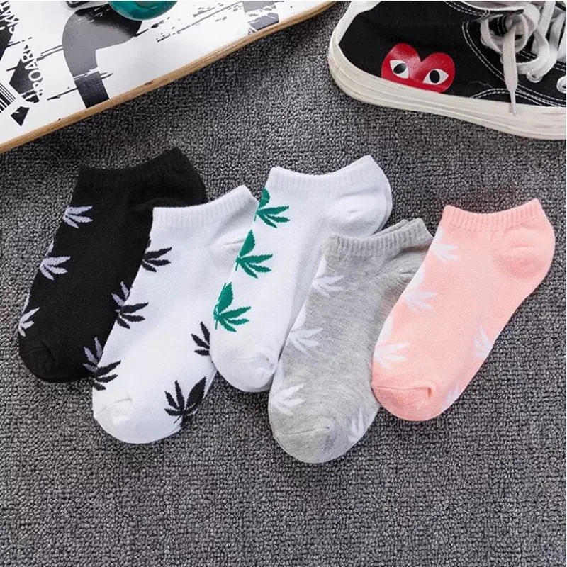 

Maple leaf short socks low to help cotton shallow mouth hemp socks street skateboard tide brand socks 10pairs