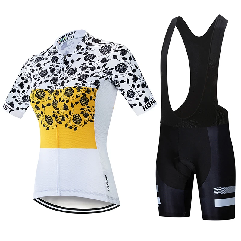 

Summer Women Riding Bicycle Cycling Sets Anti-sweat Short Sleeve Cycling Suits 3D Padding Cushion Customized/Wholesale Service