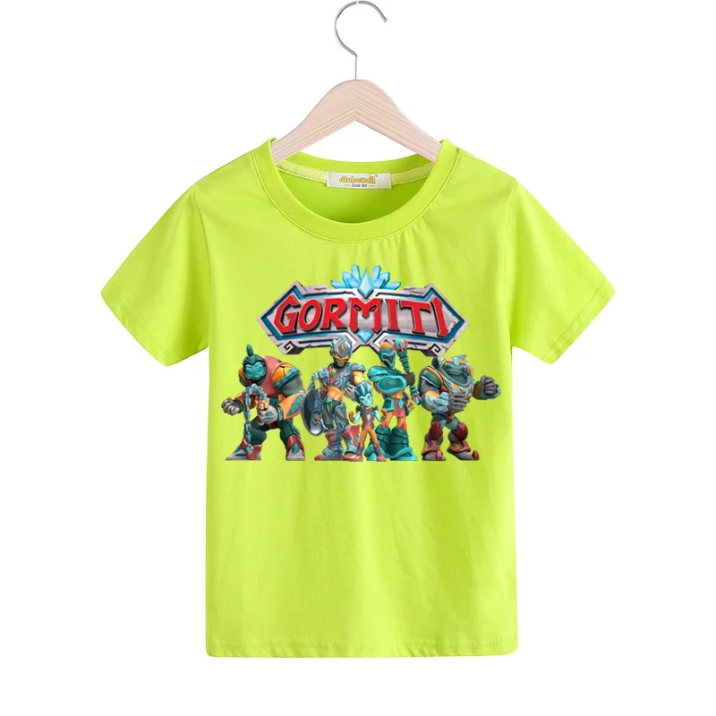 Kids Summer Cartoon Gormiti Game Print T-shirts Tshirts Clothes Children Short Sleeve T Shirt Clothing Boy Girls Tee Top TX164 (7)